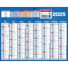 Calendrier bancaire année civile BOUCHUT "Classique 16 Mois Mini" 21 x 26,5 cm coloris bleu Pefc 70 %