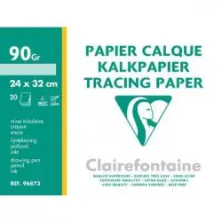 POCHETTE CALQUE CLAIREFONTAINE 24X32 20F