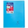 KOVERBOOK CAHIER 24X32 96P SEYES BLEU 90G PIQURE